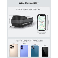 Водонепроникний тримач LEMEGO для телефону діагоналлю 4,7-7 дюймів на велосипед сірий (6070)