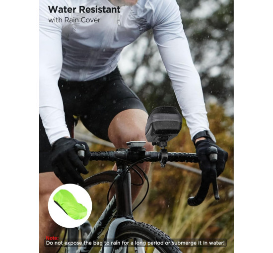 Водонепроникний тримач LEMEGO для телефону діагоналлю 4,7-7 дюймів на велосипед сірий (6070)