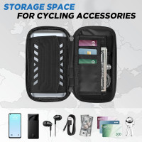 Водонепроникний тримач мобільного телефону LEMEGO на велосипед чорний (6051)