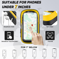 Водонепроницаемый держатель мобильного телефона LEMEGO на велосипед золотой (6050)