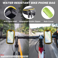 Водонепроникний утримувач мобільного телефону LEMEGO на велосипед червоний (6050)