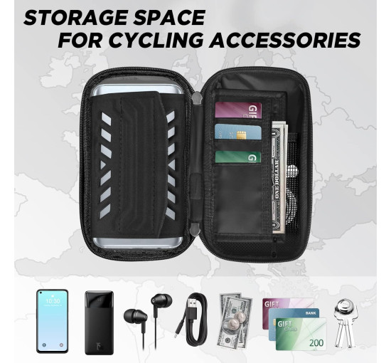 Водонепроницаемый держатель мобильного телефона LEMEGO на велосипед золотой (6052)