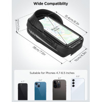 Водонепроникний тримач телефону LEMEGO на велосипед чорний (6048)