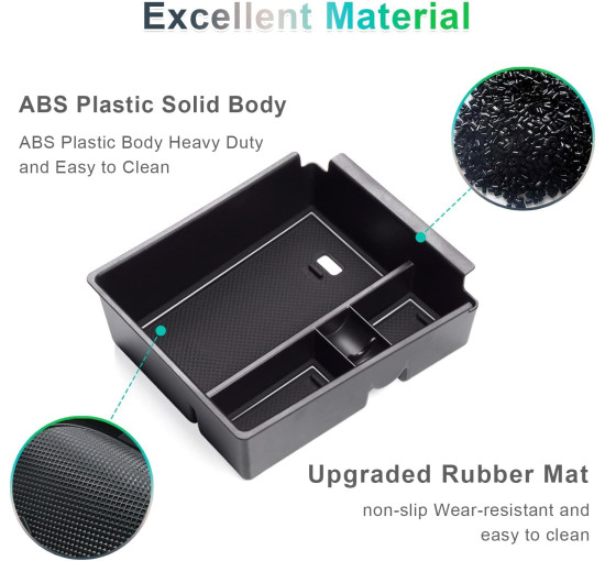 Ящик для зберігання в центральній консолі сумісний з Hyundai Tucson NX4 білий (6082)