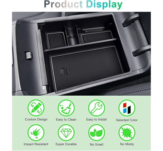 Ящик для зберігання в центральній консолі сумісний з Hyundai Tucson NX4 білий (6082)