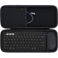 Жесткий чехол Lebakort для клавиатуры совместимый с Logitech Pebble Keys 2 Combo K380s черный (6013)