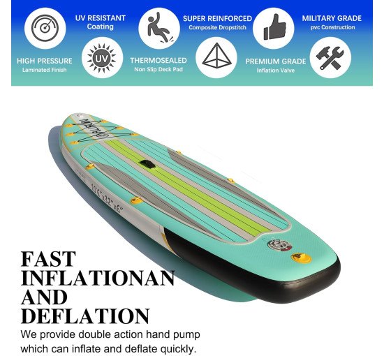 Надувна дошка для веслування ALIFUN Довжина 300-320 см SUP-дошка 200 кг Товщина 15 см (my-13039)