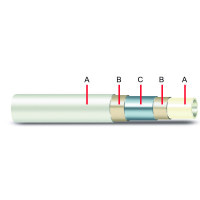 Металопластикова труба BARBI Multipert PERT/AL/PERT 16х2,0 бухта 200 м
