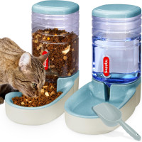 Автоматическая кормушка для мелких и средних домашних животных, 3,8 л. синяя (my-16091)