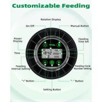 Автоматична годівниця для риб Papettly CY-109, 100 мл, чорна (my-19041)