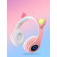 Беспроводные Bluetooth наушники CXT-B39 со светящимися ушками и подсветкой, розовый (my-19040) Беспроводные Bluetooth наушники CXT-B39 со светящимися ушками и подсветкой, розовый (my-19040)