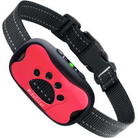 Гуманний нашийник PcEoTllar DC681L проти гавкоту, для собак з вібрацією та звуковим сигналом - без електрошоку рожевий (my-11023)