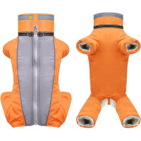 Куртка для собак JULY'S SONG, теплая зимняя куртка для собак, одежда для зимы и осени, оранжевый (my-16099)