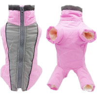 Куртка для собак JULY'S SONG, тепла зимова куртка для собак, одяг для зими та осені, рожевий (my-16098)