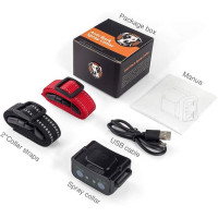 Нашийник для боротьби з гавкотом Queenmew регульована чутливість і гучність без електрошоку перезаряджається (my-11092)