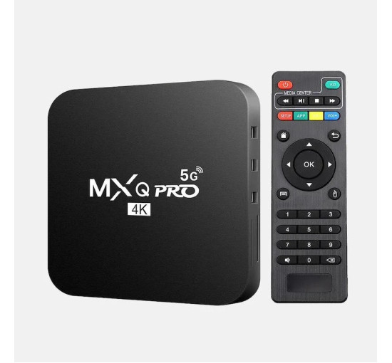Смарт-ТВ приставка Android TV Box MXQ 4K Pro 5G 4/64 ГБ Wi-Fi 4K с пультом (my-19042) Смарт-ТВ приставка Android TV Box MXQ 4K Pro 5G 4/64 ГБ Wi-Fi 4K с пультом (my-19042)