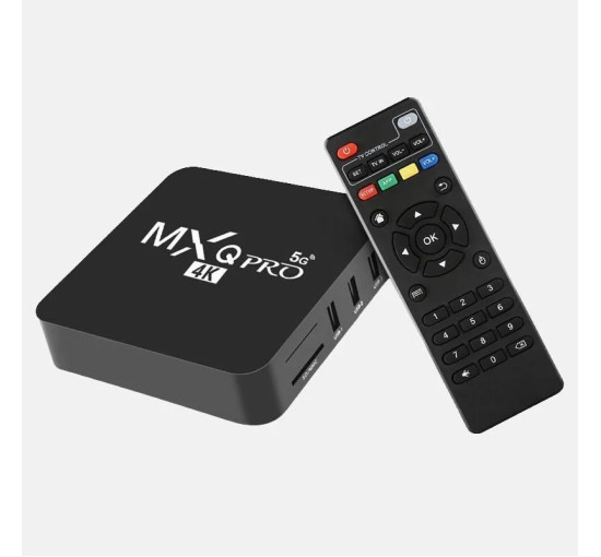 Смарт-ТВ приставка Android TV Box MXQ 4K Pro 5G 4/64 ГБ Wi-Fi 4K с пультом (my-19042)