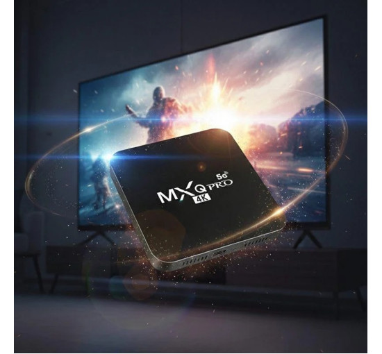 Смарт-ТВ приставка Android TV Box MXQ 4K Pro 5G 4/64 ГБ Wi-Fi 4K с пультом (my-19042)