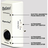 Ультразвуковий електромагнітний відлякувач гризунів PestContro білий (my-8139)