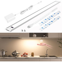 Кухонные светильники WOBSION CL-CG18-31 30см освещение под кухонный шкаф, натуральный белый цвет 4000K с бесконтактным датчиком (0061)