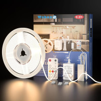 Светодиодная лента WOBANE CS08 5м. 4000 K, 1500 лм, очень яркая светодиодная лента с регулируемой яркостью и пультом ДУ (0059)