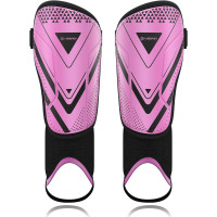 Модернизированные щитки AirsFish FOOT2 для голеней для футбола для детей, защитное снаряжение, розовый (2044)
