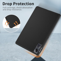 Чехол EasyAcc 01XMRMPADSE, совместимый с планшетом Xiaomi Redmi Pad SE 2023 11 дюймов, защитный чехол с тонкой подставкой, черный (2054)