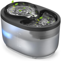 Котячий фонтанчик для пиття Oneisall HM-02 об'ємом 2,5 л, змінний фільтр 4 шт. для фонтану, чорний (0010)