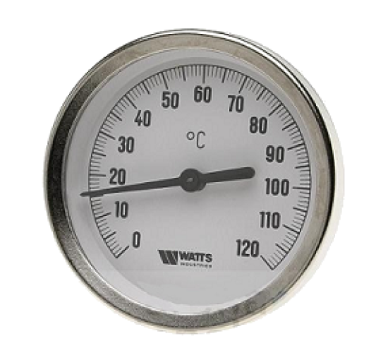 Термометр біметалічний Watts T63/50 (F+R801 OR 63mm 0-120°C)