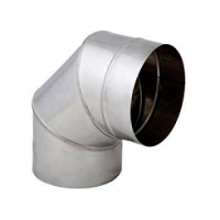 Коліно нержавейка 90 Н = 0.5 D = 140 мм