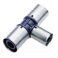 Тройник прямой неравнопроходный 25х16х25 Wavin Tigris Alupex