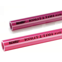 Труба из сшитого полиэтилена с молекулярной памятью Rautitan Pink 16х2,2 мм