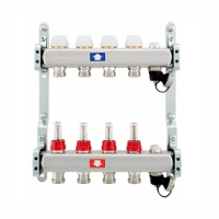 Колектор, з витратомірами, R 1x4 укомплектований пристроєм для видалення повітря і дренажем 917CDE ІТАР