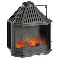 Каминная топка Uniflam 700 Pryzmat 14 kW чугунная с шибером Каминная топка Uniflam 700 Pryzmat 14 kW чугунная с шибером