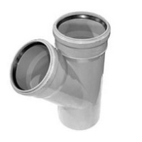 Тройник Wavin 50x50/67°