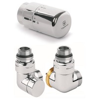 Комплект арматуры трьохосьовый термостатический клапан Terma GZ 1/2 - 16x2, 15 chrom