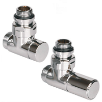 Комплект арматуры угловой Terma GZ 1/2 - 16x2, 15 chrom