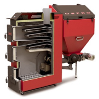 Твердотопливный котел AKM UNI 40 кВт DEFRO