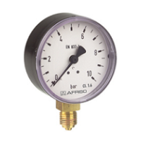 Манометр RF100 RAD fi100 мм, 0-10 бар,1/2 рад, клас1,6 Afriso