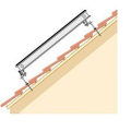 Монтажна система ENSOL для 3 колектора 2,0 для даху з нахилом 30-65 ° металочерепиця, рубероїд