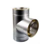 Тройник утепленный с конденсатоотводом Н = 0.5 D = 110 мм