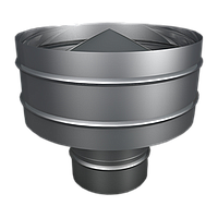 Дефлектор нержавеющий Н = 0.5 D = 200 мм