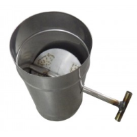 Шибер нержавіючий Н = 0.5 D = 150 мм