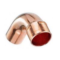 Коліно мідне 28 х 90° 1 муфти