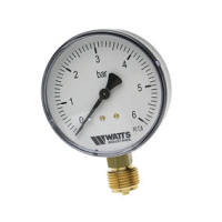 Манометр Watts MDR 63/25 1/4" (0-25 бар)