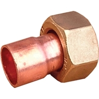 Накидна гайка пряма 18 х 1/2 мм мідна