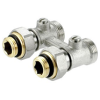 Проходной никелированный клапан для двухтрубных систем PERFEKTsystem