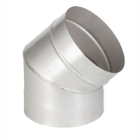 Колено нержавейка 45 Н = 0.8 D = 180 мм