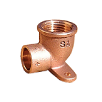 Коліно настінне під пайку 15 х 1/2 бронзове Besco