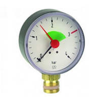 Манометр HZ RAD 63, F 63 мм, 0-4 бар, 3/8 рад, клас 2,5 Afriso